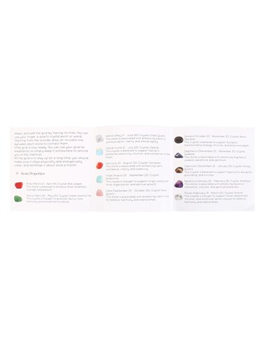 Astrology Wheel Crystal Grid Set AW_80924
