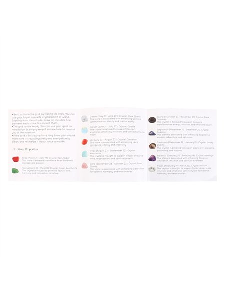 Astrology Wheel Crystal Grid Set AW_80924 - pic 137404 | FastDaddyshop
