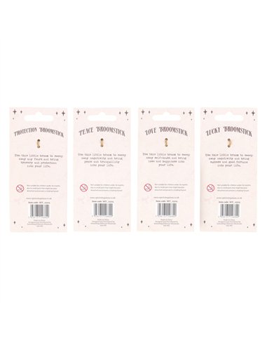 Pack of 12 Lucky Crystal Broomstick Car Charms BS_13724