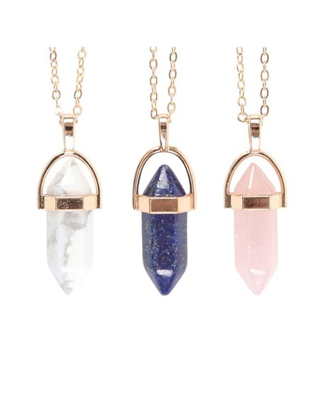 Set of 9 Crystal Pendant Necklaces CE_23125 - pic 137428 | FastDaddyshop