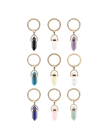 Set of 9 Crystal Keyrings CE_23225