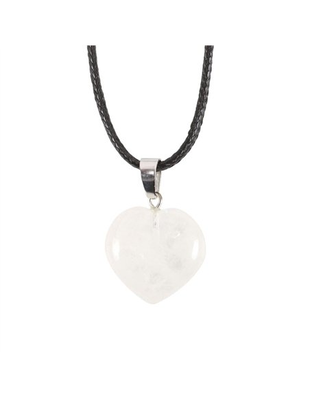 Clear Quartz Healing Crystal Heart Necklace CE_33224 - pic 137437 | FastDaddyshop