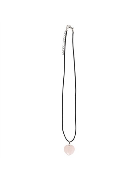 Rose Quartz Healing Crystal Heart Necklace CE_33424 - pic 137442 | FastDaddyshop