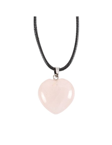 Rose Quartz Healing Crystal Heart Necklace CE_33424 - pic 137443 | FastDaddyshop