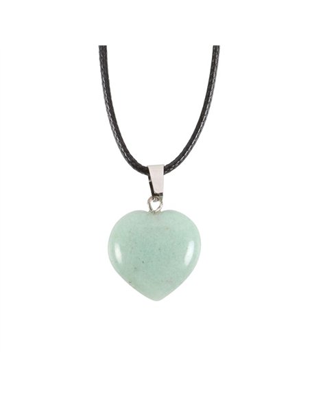 Green Adventurine Healing Crystal Heart Necklace CE_33624 - pic 137449 | FastDaddyshop