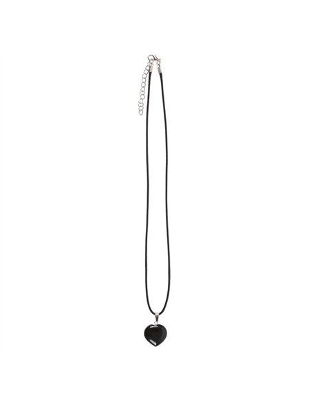 Black Obsidian Healing Crystal Heart Necklace CE_33724 - pic 137451 | FastDaddyshop