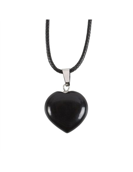 Black Obsidian Healing Crystal Heart Necklace CE_33724 - pic 137452 | FastDaddyshop