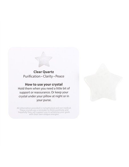 You're a Star Lucky Clear Quartz Crystal Star in a Bag CE_33824 - pic 137454 | FastDaddyshop