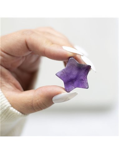 Friends Are Like Stars Lucky Amethyst Crystal Star in a Bag CE_33924
