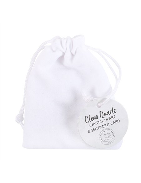 You Rock Clear Quartz Crystal Heart in a Bag CE_34124 - pic 137470 | FastDaddyshop