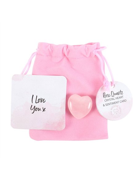 I Love You Rose Quartz Crystal Heart in a Bag CE_34224 - pic 137473 | FastDaddyshop