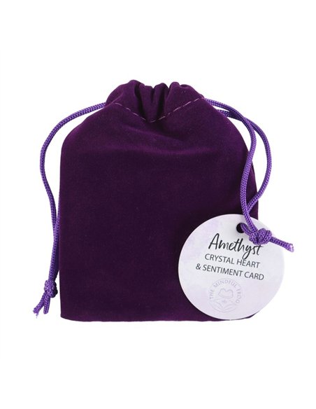 You Are Special to Me Amethyst Crystal Heart in a Bag CE_34324 - pic 137480 | FastDaddyshop