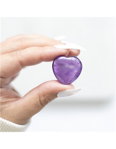 You Are Special to Me Amethyst Crystal Heart in a Bag CE_34324