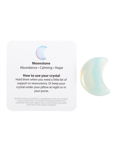 Stay Wild Opalite Crystal Moon in a Bag CE_34424