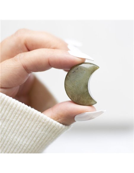 Love You to the Moon Labradorite Crystal Moon in a Bag CE_34624 - pic 137492 | FastDaddyshop