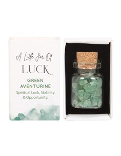 Jar of Luck Aventurine Crystal in a Matchbox CE_89523 2