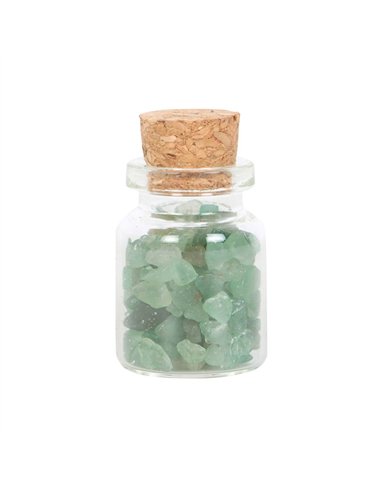 Jar of Luck Aventurine Crystal in a Matchbox CE_89523