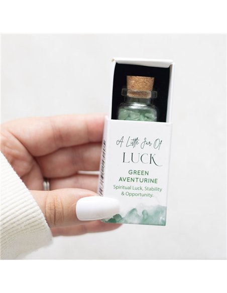 Jar of Luck Aventurine Crystal in a Matchbox CE_89523 - pic 137557 | FastDaddyshop