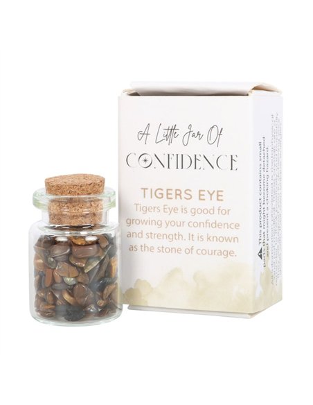 Jar of Confidence Tiger's Eye Crystal in a Matchbox CE_89623 - pic 137560 | FastDaddyshop
