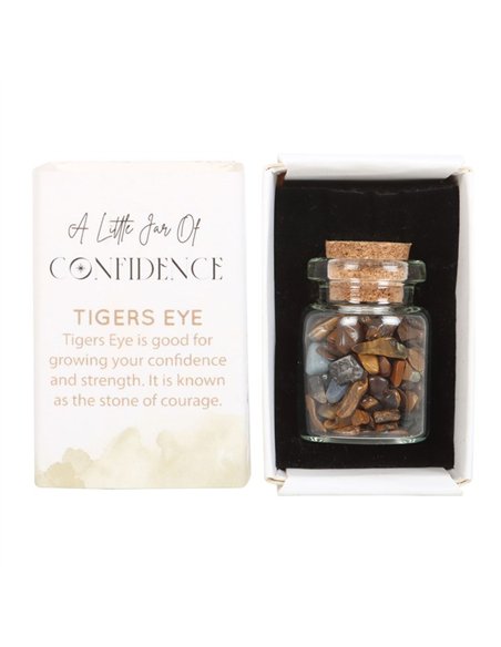 Jar of Confidence Tiger's Eye Crystal in a Matchbox CE_89623 - pic 137561 | FastDaddyshop