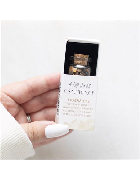 Jar of Confidence Tiger's Eye Crystal in a Matchbox CE_89623 - pic 137563 | FastDaddyshop