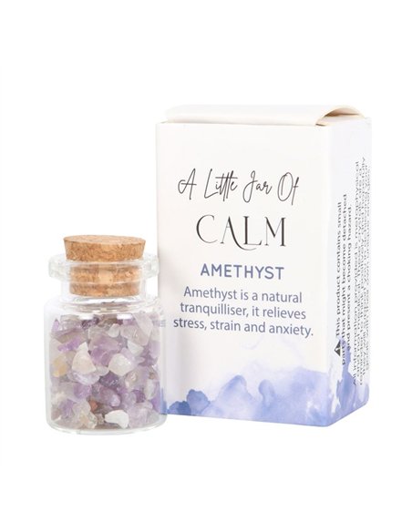 Jar of Calm Amethyst Crystal in a Matchbox CE_89723 - pic 137566 | FastDaddyshop