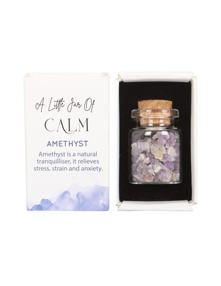 Jar of Calm Amethyst Crystal in a Matchbox CE_89723 - pic 137567 | FastDaddyshop