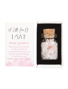 Jar of Love Rose Quartz Crystal in a Matchbox CE_89823 2