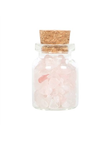 Jar of Love Rose Quartz Crystal in a Matchbox CE_89823