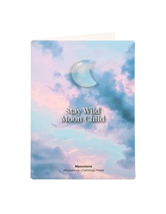 Stay Wild Moonstone Crystal Moon Greeting Card CE_90223