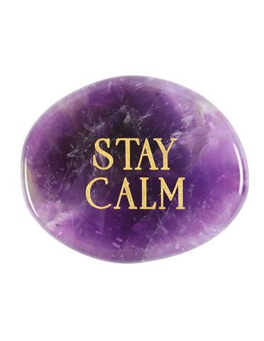 Stay Calm Amethyst Crystal Palm Stone CE_90523