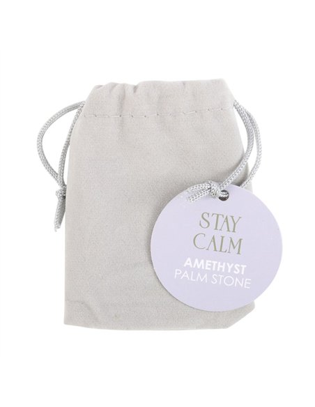 Stay Calm Amethyst Crystal Palm Stone CE_90523 - pic 137588 | FastDaddyshop