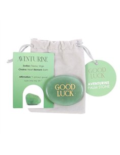 Good Luck Aventurine Crystal Palm Stone CE_90623