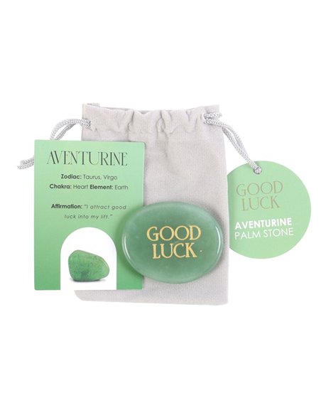 Good Luck Aventurine Crystal Palm Stone CE_90623 - pic 137591 | FastDaddyshop