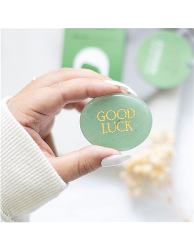 Good Luck Aventurine Crystal Palm Stone CE_90623