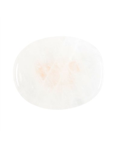 Thank You Clear Quartz Crystal Palm Stone CE_90823