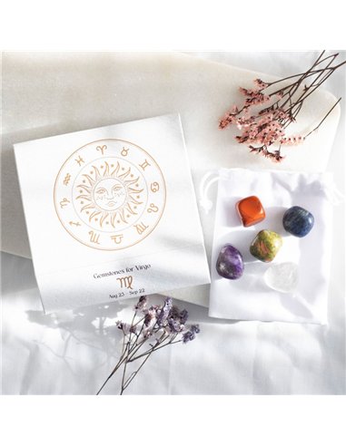 Virgo Crystal Tumblestone Set CE_93123