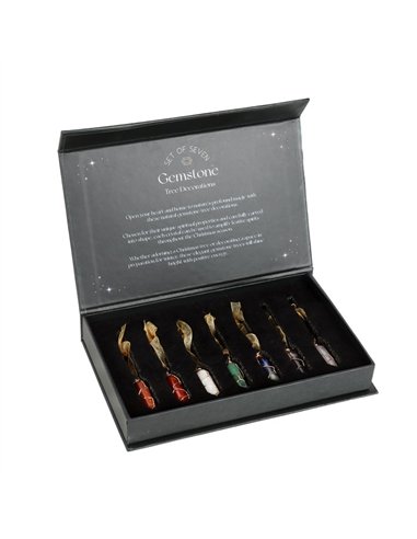 Set of 7 Hanging Crystal Tree Decorations CM_69824