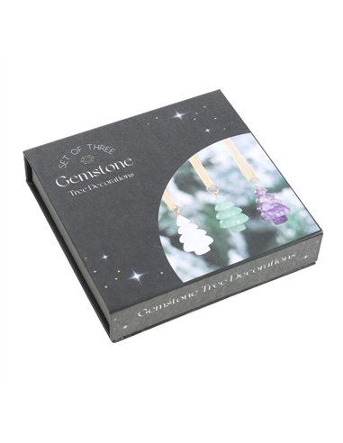 Set of 3 Crystal Christmas Tree Decorations CM_70724