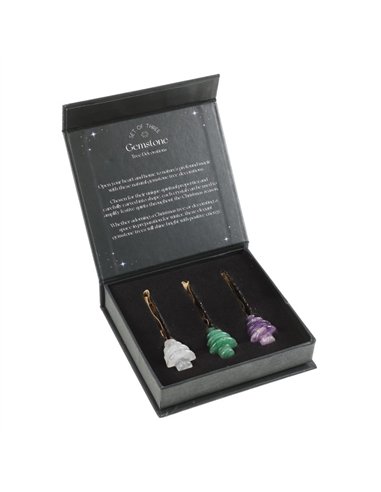 Set of 3 Crystal Christmas Tree Decorations CM_70724