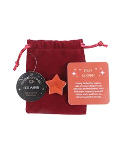Red Jasper Crystal Star in a Bag CM_97924