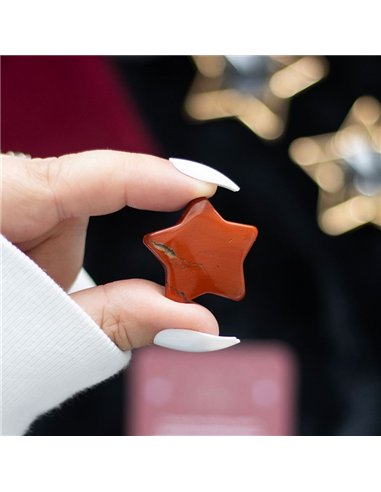 Red Jasper Crystal Star in a Bag CM_97924