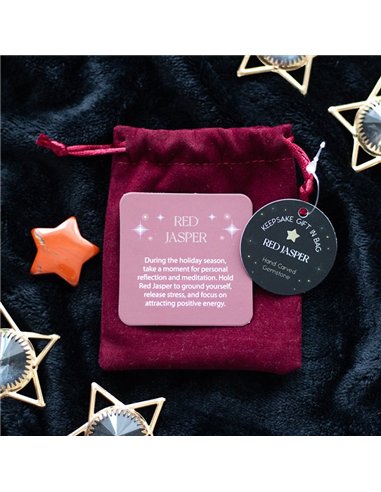 Red Jasper Crystal Star in a Bag CM_97924