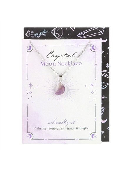 Amethyst Crystal Moon Necklace on Greeting Card CW_90324 - pic 137736 | FastDaddyshop