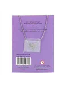 Amethyst Crystal Moon Necklace on Greeting Card CW_90324 2