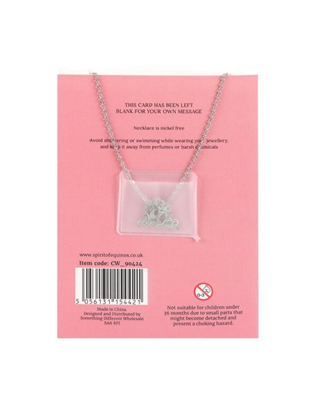 Rose Quartz Crystal Moon Necklace on Greeting Card CW_90424 - pic 137744 | FastDaddyshop