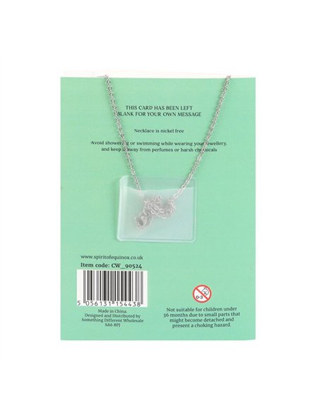 Green Aventurine Crystal Moon Necklace on Greeting Card CW_90524 - pic 137750 | FastDaddyshop