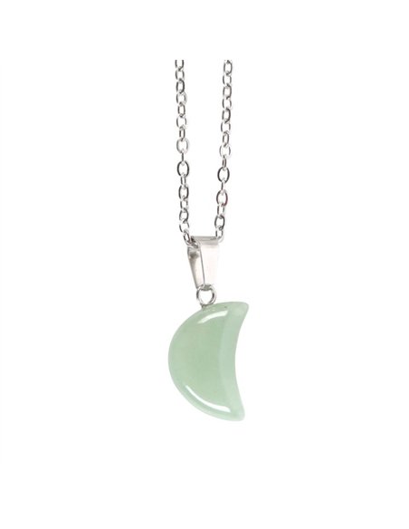 Green Aventurine Crystal Moon Necklace on Greeting Card CW_90524 - pic 137751 | FastDaddyshop