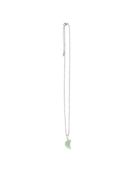 Green Aventurine Crystal Moon Necklace on Greeting Card CW_90524 - pic 137752 | FastDaddyshop