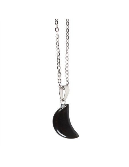 Black Obsidian Crystal Moon Necklace on Greeting Card CW_90624 - pic 137756 | FastDaddyshop
